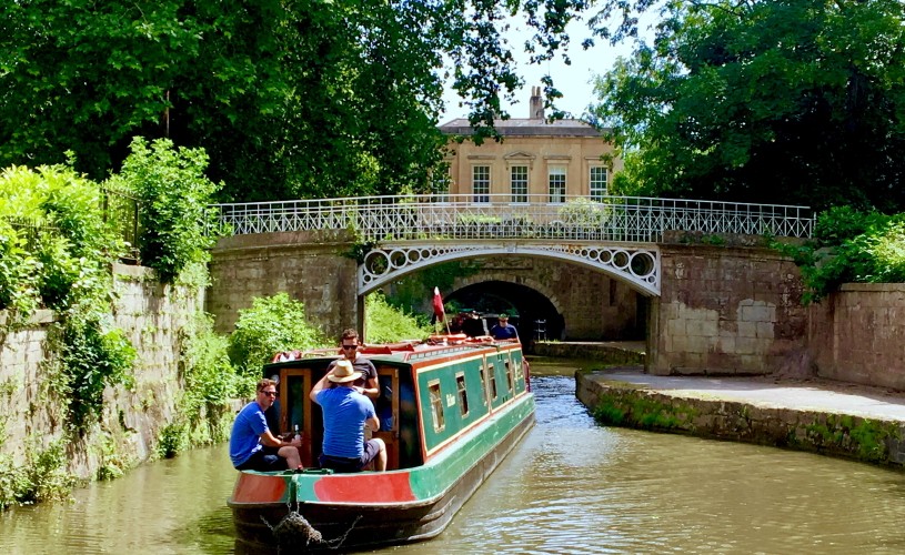 Canal boat in Sydney Gardens